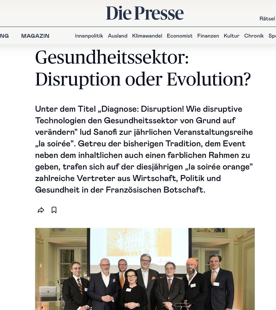 Markus Petzl in Die Presse